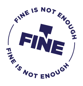 FINE Is Not Enough Pledge Stamp
